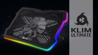 KLIM Ultimate  Refroidisseur RGB pour PC Portable Gamer  Stable Silencieux Élégant [upl. by Lehar]