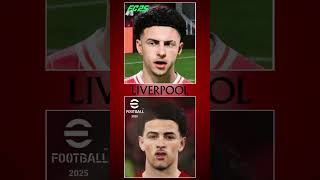 EA FC 25 vs eFootball 2025 LIVERPOOL NEW Player Faces  EA SPORTS FC 25 vs eFootball 2025 fc25 [upl. by Otxilac750]