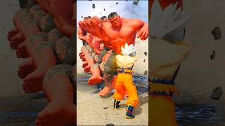 SUPERHEROS VS RED HULKS KILLING CHALLENGE WHO IS BETTER shorts [upl. by Yrtnej29]