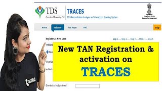 How to register new TAN on Traces website New TAN registration process on Traces [upl. by Eiloj]