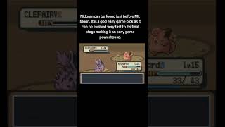 Nidoran can be an early game powerhousegamefreak nintendo rpg videogames pokemon shorts [upl. by Atsirhcal]