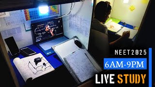 LIVE STUDY WITH NEET2025 ASPIRANTS Neet 14hrs  Study Motivation  Neet Study  Aspirants life [upl. by Duvall]