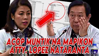 ACOP NATARANTA ANG CHIEF OF STAFF NI VP SARA DUTERTE  MUNTIK NA MAINIS SI ACOP KAY ATTY LOPEZ [upl. by Sherourd]