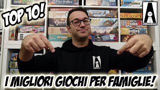 TOP 10 La classifica dei 10 migliori giochi da tavolo per FAMIGLIE [upl. by Eitten896]