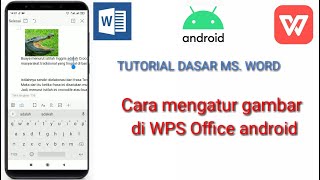 Cara mengatur gambar di wps office [upl. by Aifas]