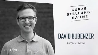 Kurze Stellungnahme zu David Bubenzer [upl. by Atsahs]