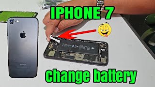 PAANO MAGPALIT NG BATTERY SA IPHONE7 CHANGE BATTERY IPHONE 7darztech9093 [upl. by Alac]