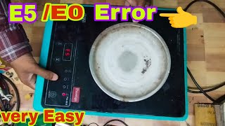 inductionE5 Error problemE5 Error Problem kese thik kareHow to resolve the E5 errorviralvideo [upl. by Shannan]