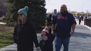 Detroit Tigers fans travel to Chicago for Opening Day [upl. by Nivonod]