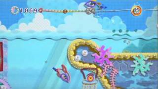 Gameplay  Kirbys Epic Yarn Dolphins [upl. by Strong652]