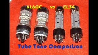 MESA 6L6GC vs Mullard Reissue EL34 Tube tone comparison [upl. by Asi180]