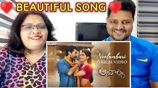 Neelambari lyrical video song Reaction  Ram Charan Pooja Hegde  Acharya songs  neelambari [upl. by Ardnikal]