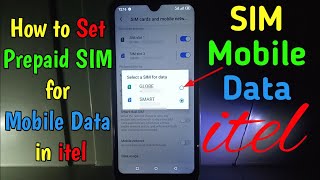 How to Set Prepaid SIM for Mobile Data in itel S15 [upl. by Ennairod]