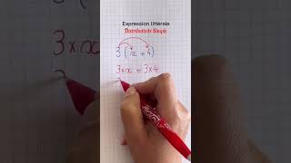 Comment développer une expression littérale simple maths mathscollege shorts development [upl. by Havener]