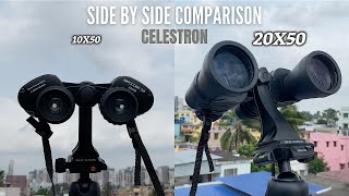 Celestron Upclose G2 10X50 Vs Celestron Upclose G2 20X50  Sharpeness amp Zooming Power Comparison [upl. by Sivaj]