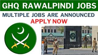 Latest govt jobs Pakistan today 2023 At Army GHQ  GHQ JOBS Army Jobs [upl. by Reivax]