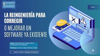 La reingeniería para corregir o mejorar un software ya existente [upl. by Lars]