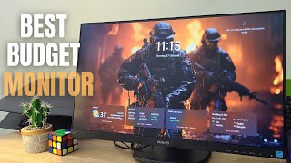 Best Budget Sleek Monitor for Your STUDIO  EDITING  Desk Set Up  GAMING  Philips 243S [upl. by Noryb]