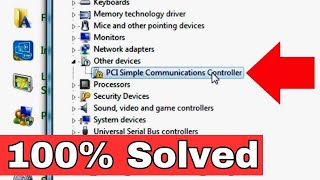 How to Fix PCI Simple Communications Controller Driver Error in Windows 7 810  Any Problem Solved [upl. by Adhern]