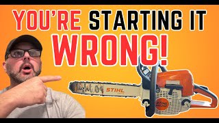 Chapter 9 Starting Your STIHL Chain Saw  STIHL Tutorial [upl. by Atnoid]