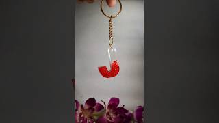 Resin Art Keychain  Resin Keyring  DIY🌹craft shorts [upl. by Ettennal]