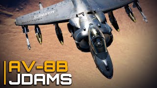 DCS AV8B Tutorial  JDAM Strike on Preplanned Targets [upl. by Nahem]