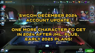 SWGOH December 2024 Monthly Update The postJML plan [upl. by Amsed]