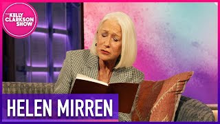 Marcellus Williams Love Poem Brings Helen Mirren To Tears [upl. by Anilek]