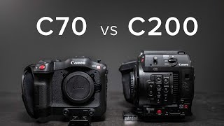 CANON C70 VS CANON C200  Dynamic Range Low Light Slow Motion Footage [upl. by Noet]