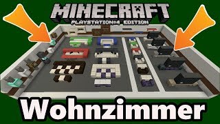 Minecraft  WOHNZIMMER  Einrichtung  Deko  Designs  Gegenstände [upl. by Earb]