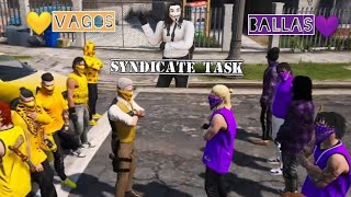 💛VAGOS VS BALLAS 💜  SYNDICATE TASK SUBSCRIBE CHANNEL 🙏 LEGACY RP NEPAL [upl. by Asssilem]