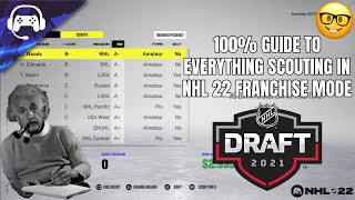 100 GUIDE TO EVERYTHING SCOUTING IN NHL 22 FRANCHISE MODE [upl. by Rephotsirhc]