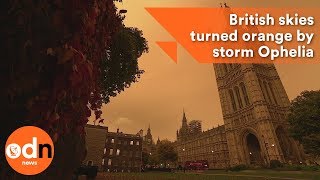 British skies turned orange by storm Ophelia [upl. by Tronna]