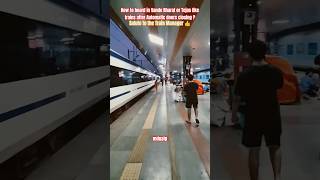 How to board in vande bharat after automatic doors closing [upl. by Aerdnna]