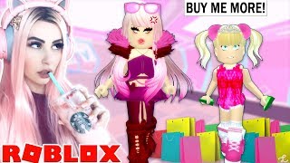 SPOILED GIRL FORCED TO TAKE CARE OF THE MOST SPOILED BRAT IN ROBLOX Roblox Roleplay Story [upl. by Lukey]