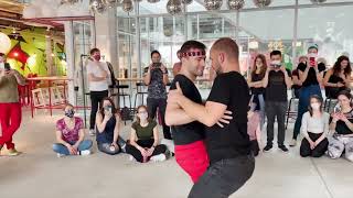 Felipe y Tiago Rolerotation  Austria Bachata Experience Vienna  Two men dancing bachata together [upl. by Ayana57]