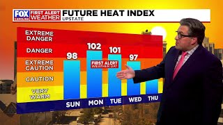 Heat continues to build prompting First Alert Weather Days Monday amp Tuesday [upl. by Arly]