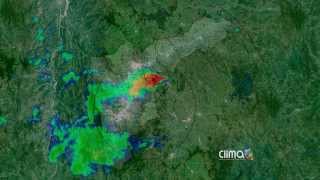 Reporte de los lugares donde está lloviendo en estos momentos [upl. by Eissirhc]