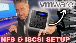 How To Connect QNAP NAS To VMware ESXi – NFS Vs iSCSI Explained [upl. by Relyk]