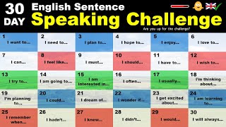 The 30Day English Sentence Speaking Challenge [upl. by Arly]