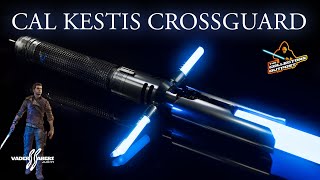 Jedi Survivor Cal Kestis Crossguard Lightsaber From Vaders Sabers [upl. by Slin330]