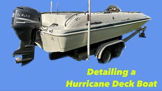 Detailing a 2004 Hurricane Deck Boat GS201 FunDeck [upl. by Cutler]