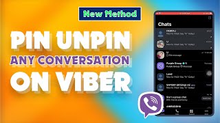 How to Pin Unpin any conversation on Viber 2024  Skill Wave [upl. by Tayler932]