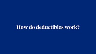 What is a deductible [upl. by Gnouc]