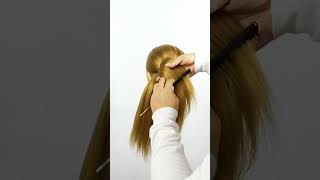 Fishtail Braid Bun HairstyleEasy Hair Tutorial [upl. by Annoed]