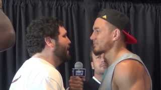 Sonny Bill Williams vs Chauncy Welliver weighin [upl. by Attelrak693]