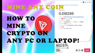 How to Mine Crypto on ANY Laptop or PC  EASIEST UnMineable Guide  Mine Any Coin On Unmineable [upl. by Nylrats]