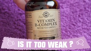 Review of Solgar B Complex with Vitamin C Stress Formula  250 Tablets [upl. by Deeann]