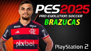 JOGANDO NOVO PES2025 NO PLAYSTATION 2 Ps2 aethersx2 pcsx2 Opl [upl. by Cassilda]