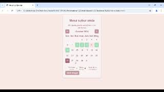 Tugas Pemweb Kalender Menstruasi [upl. by Buford]